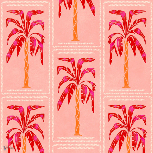 Veraneo wallpaper in Pink by Coordonne