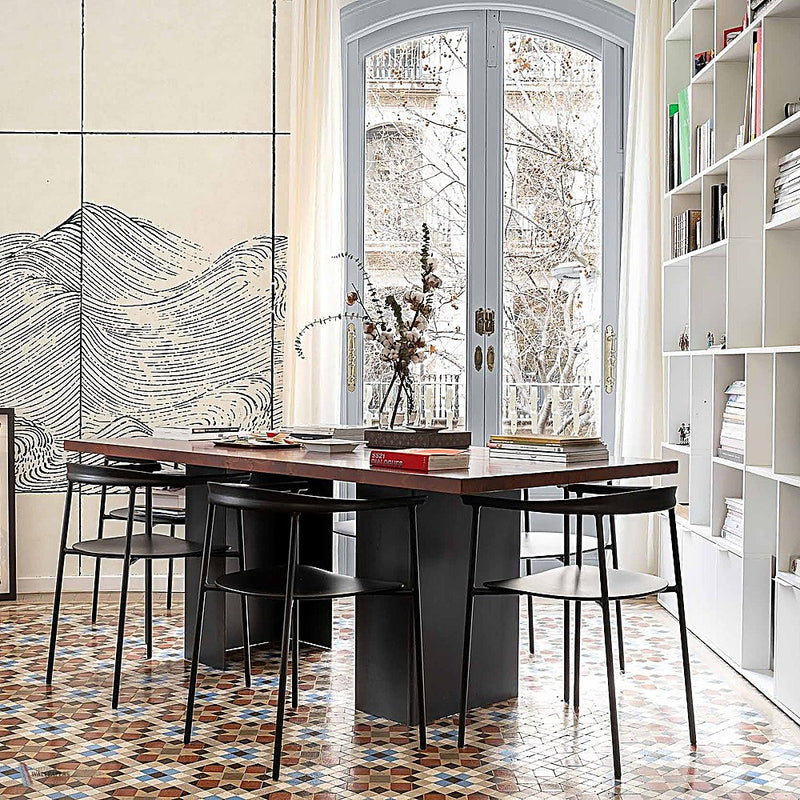 Waves Textile wallpaper in Original by Coordonne — interior