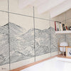 Waves Textile behang in Original van Coordonne — interieur