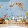 Yellow Submarine wallpaper in Atlantic by Coordonne — interior