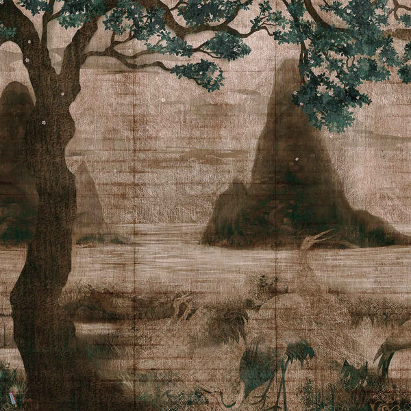 Zilant wallpaper in Rose by Coordonne