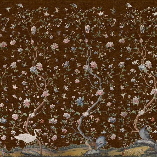 Costerman's Garden papel pintado de Iksel — Brown, detail