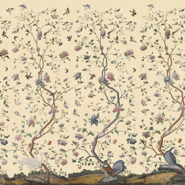 Costerman's Garden papel pintado de Iksel — Butter Yellow, detail