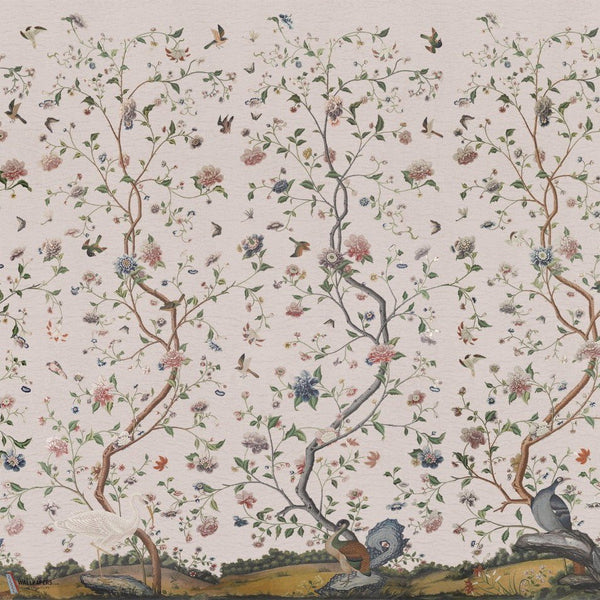 Costerman's Garden papel pintado de Iksel — Powder Pink, detail