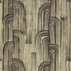 Crescent behang in Ebony/Cream van Kelly Wearstler