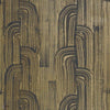 Crescent behang in Ebony/Gold van Kelly Wearstler