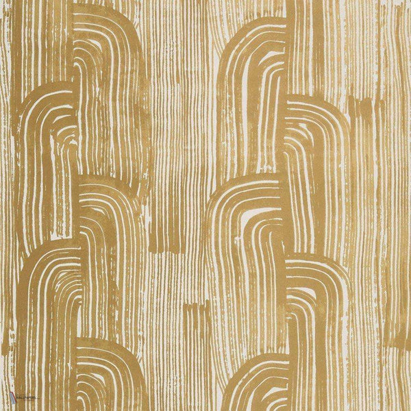 Crescent behang in Gold/Ivory van Kelly Wearstler