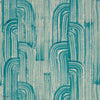 Crescent behang in Lake/Cream van Kelly Wearstler