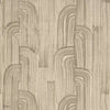Crescent behang in Taupe/Putty van Kelly Wearstler
