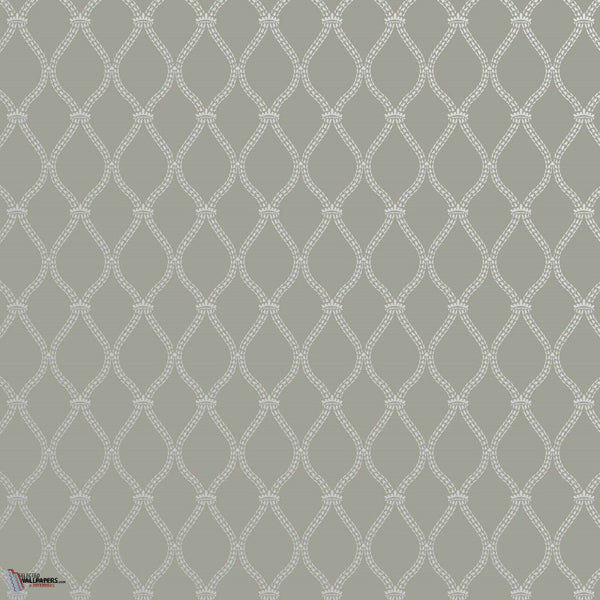 Crivelli Trellis behang in Bespoke Silver van Farrow & Ball