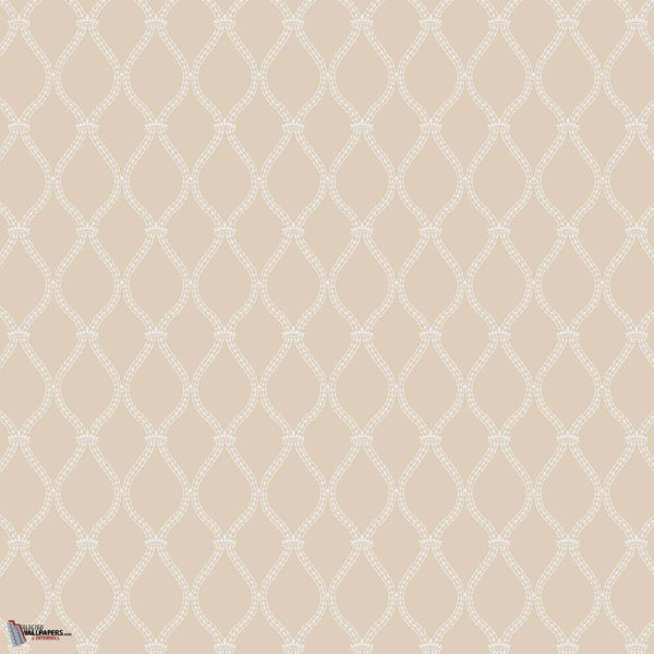 Crivelli Trellis behang in Joa's White van Farrow & Ball