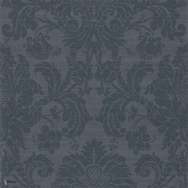 Crivelli behang in Como Blue van Zoffany
