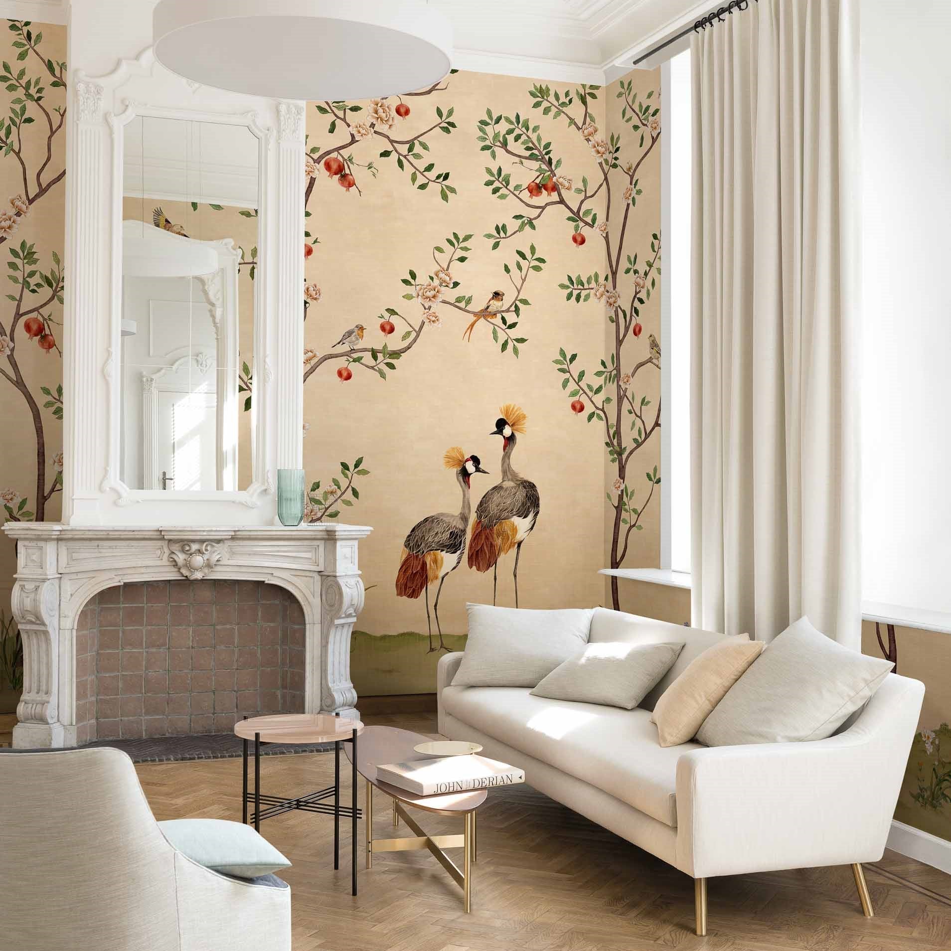 Crowned Crane wallpaper Coordonne | Wallpaper Crowned Crane B00164