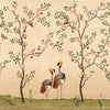 Crowned Crane wallpaper-Wallpaper-Coordonne-Nacre-Non Woven-M2-Selected Wallpapers & Interiors