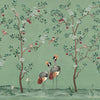 Crowned Crane wallpaper-Wallpaper-Coordonne-Turquoise-Non Woven-M2-Selected Wallpapers & Interiors
