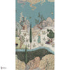 D-Safavid Reverie wallpaper in Beryl Blue by Iksel