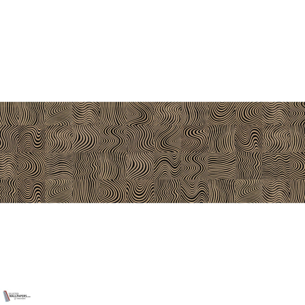 The Dazzle papel pintado en Beige de Daisy James — mural completo