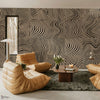 The Dazzle papel pintado en Beige de Daisy James — ambiente