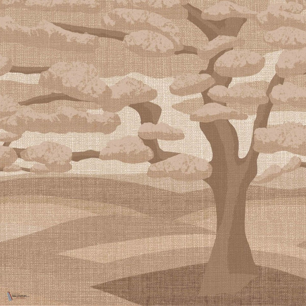 The Ilex wallpaper in Terra by Daisy James — colour swatch
