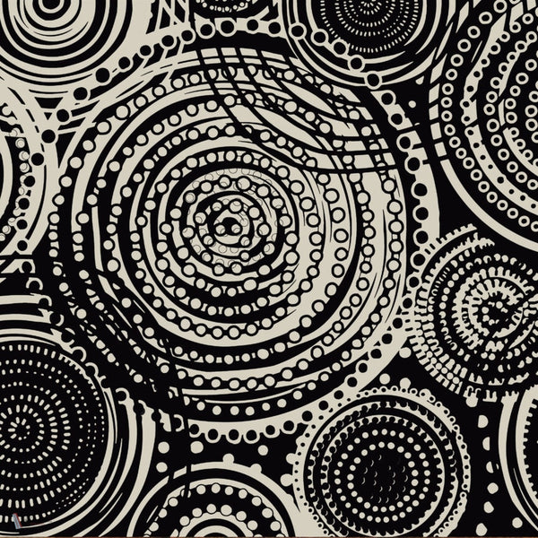 The Log Black And White wallpaper in Black and White by Daisy James — colour swatch