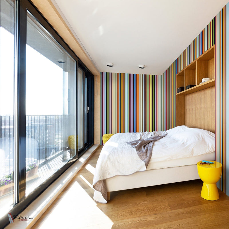 The Set wallpaper in Multicolour by Daisy James — interior