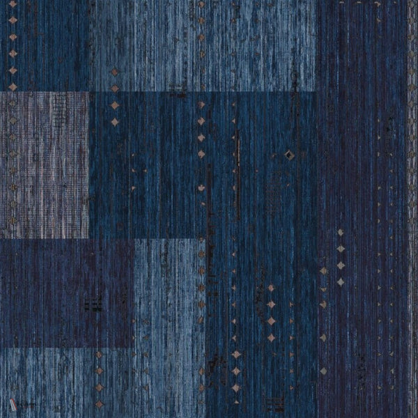 The Slate wallpaper in Blue by Daisy James — colour swatch