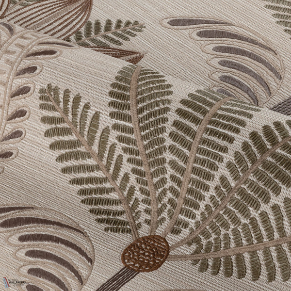 Dattara wallpaper in Sable/Kaki by Casamance
