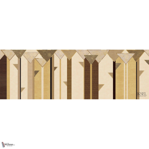 Deco Forest wallpaper in Champagne by Iksel