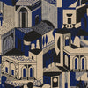 Altronde behang in Blu Notte van Dedar