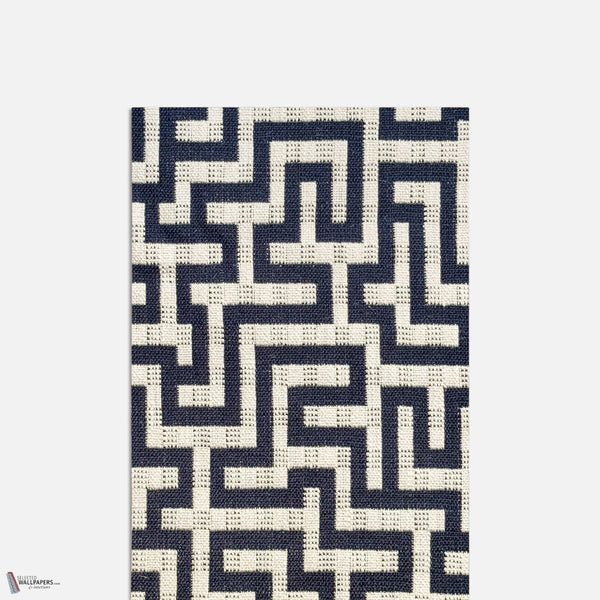 Meander 1954 stof in Blu van Dedar