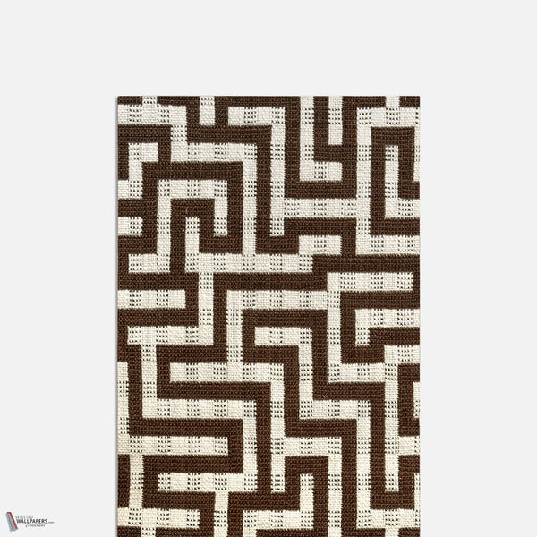 Meander 1954 stof in Brown van Dedar