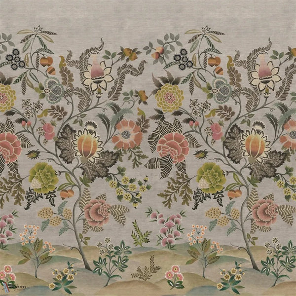 Brocart Decoratif Grasscloth papel pintado en Sepia de Designers Guild