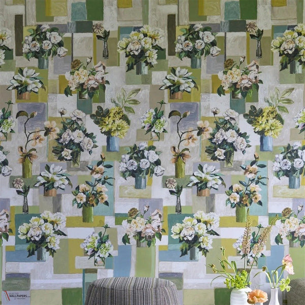 Celadon Vase Tapete von Designers Guild sfeerbeeld