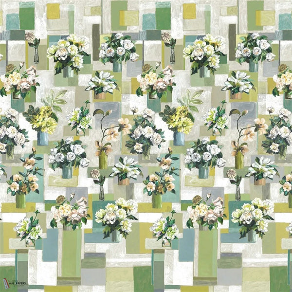 Celadon Vase wallpaper in Celadon by Designers Guild