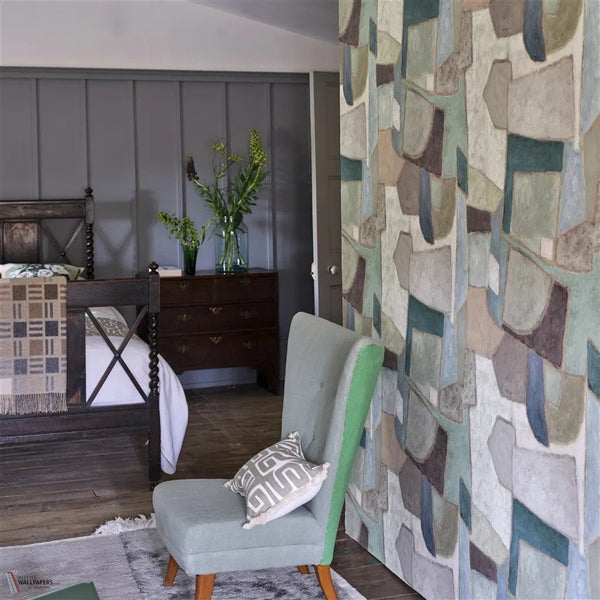 Clay Collage Tapete von Designers Guild sfeerbeeld
