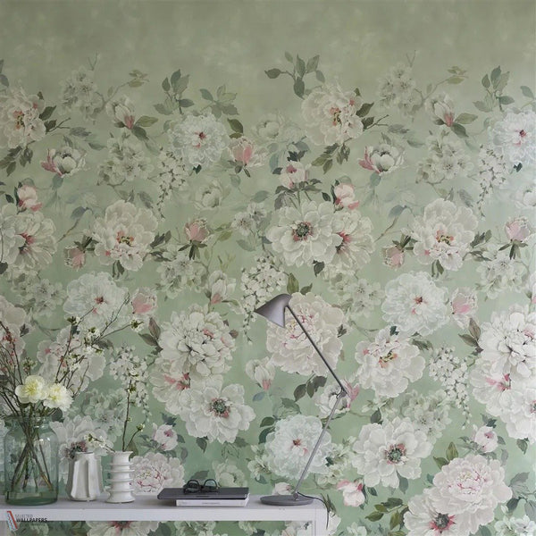 Fleur Blanche papel pintado de Designers Guild sfeerbeeld