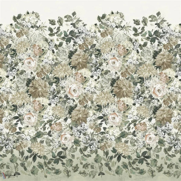 Fleur D Artistes papel pintado en Chalk de Designers Guild