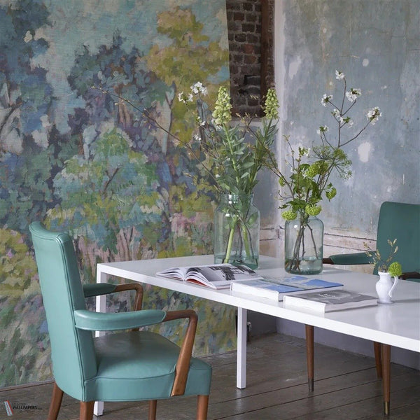 Foret Impressionniste Grasscloth papel pintado de Designers Guild sfeerbeeld