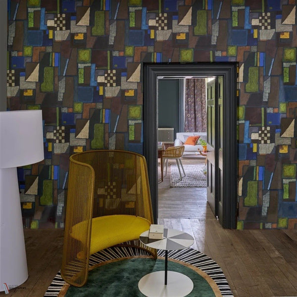 Raku Patchwork wallpaper by Designers Guild sfeerbeeld