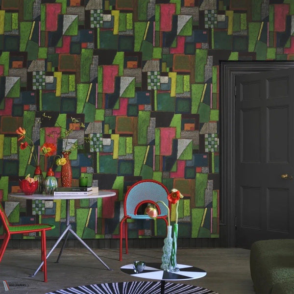 Raku Patchwork wallpaper by Designers Guild sfeerbeeld
