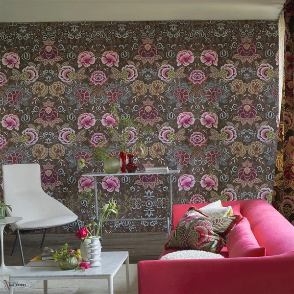 Rose de Damas papel pintado de Designers Guild sfeerbeeld