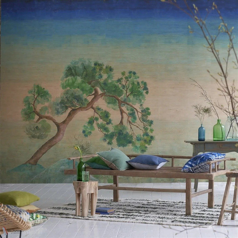 Scene D Arbre Grasscloth papel pintado de Designers Guild sfeerbeeld