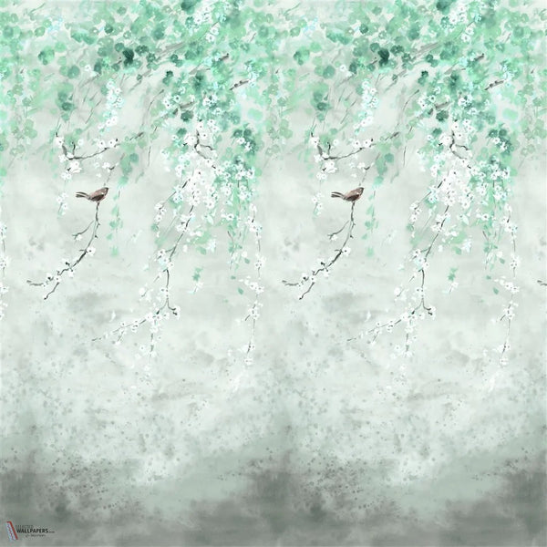 Shinsha Scene 1 papel pintado en Celadon de Designers Guild
