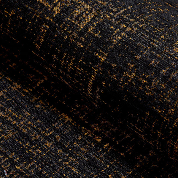 Boogy Woogie behang in Deep Black van Dutch Walltextile Company