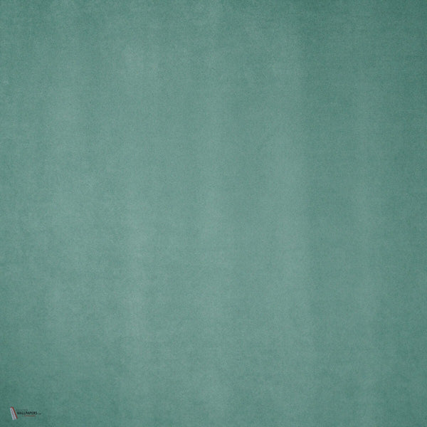 Suedine behang in Sea Green van Dutch Walltextile Company