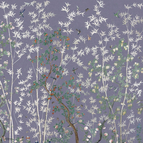Eastern Eden behang van Iksel — Mauve, detail