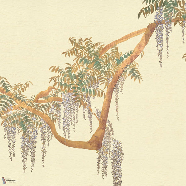 Edo Wisteria behang van Iksel — Ivory, detail