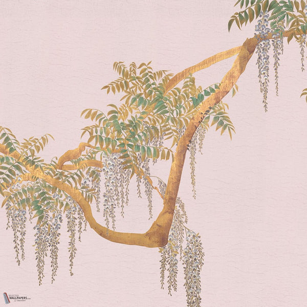 Edo Wisteria behang van Iksel — Pink, detail