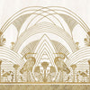 Éléphantine Tapete in Blanc/Doré von Casamance