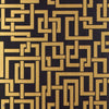 Enigma behang in Black Gold van Farrow & Ball